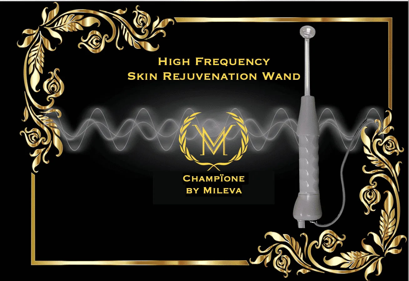 High Frequency Wand, High Frequency Skin Wand + 3 Skin Masks